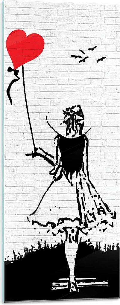 Üvegfestmény Art banksy nagy 125x50