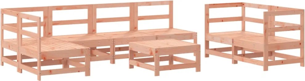 vidaXL 8 részes tömör duglászfenyő kerti ülőgarnitúra