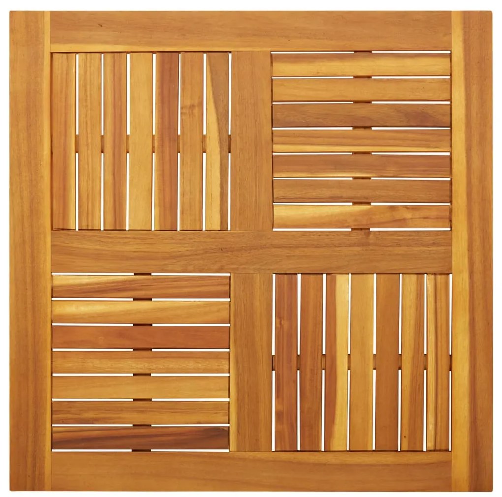 tömör akácfa négyzet alakú asztallap 80 x 80 x 2 cm