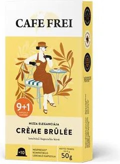 Kávékapszula, Nespresso® kompatibilis, 9+1 db, CAFE FREI Crčme Brűlée (KHK1196)