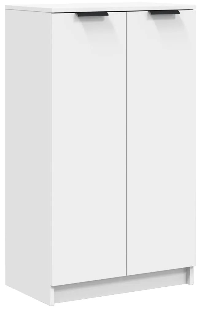 fehér szerelt fa cipősszekrény 59 x 35 x 100,5 cm