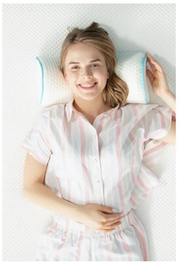 Ergonomikus párna memóriahab töltettel 18x42 cm – Mila Home