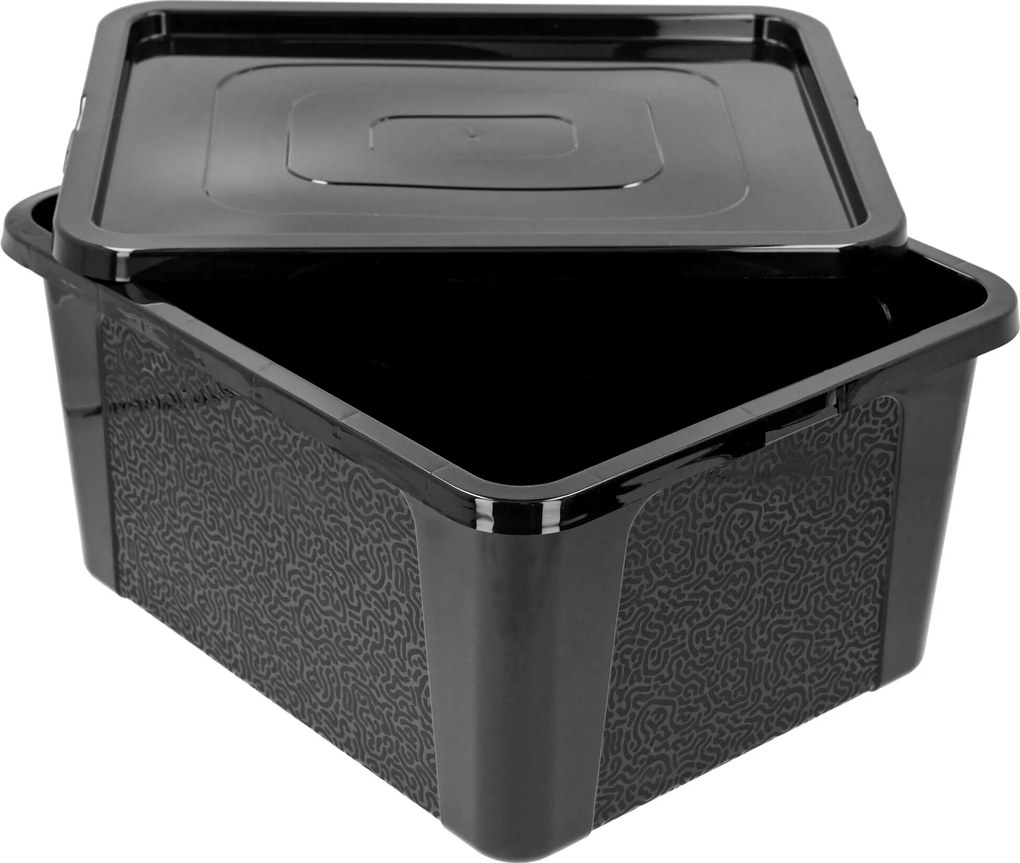 Műanyag Tároló Doboz műanyag tároló doboz fedéllel zárható játék 20l