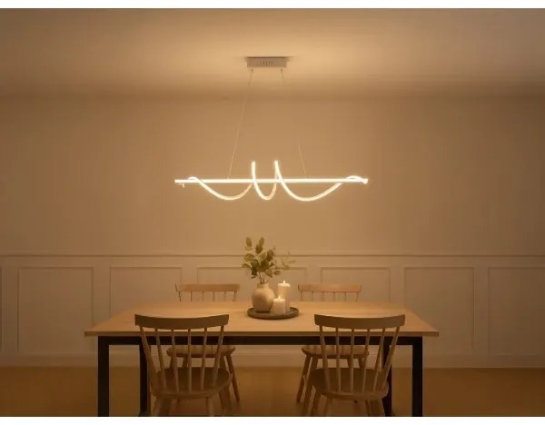 LED, fényerőszabályozható kábeles csillár LED/50W/230V 3000-6500K 100 cm + távirányítóval