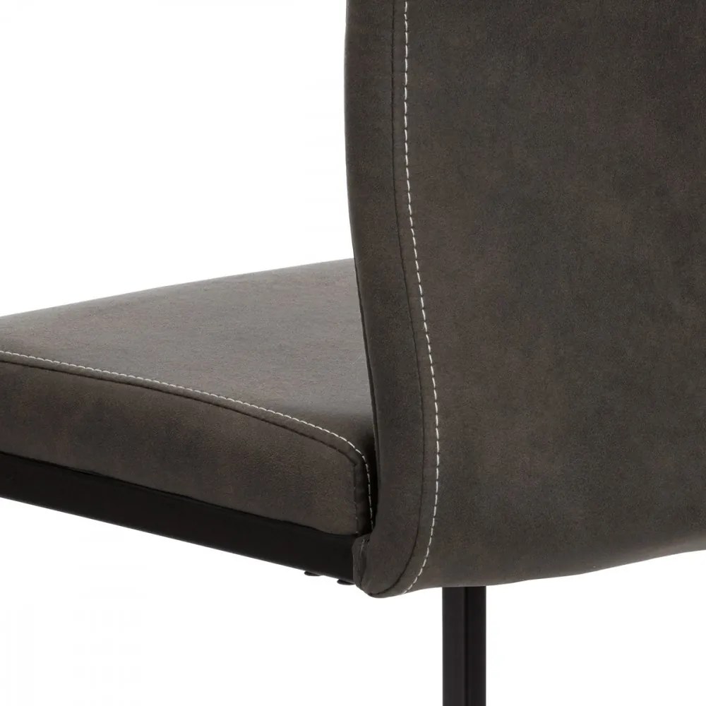 Scaun modern cu bază de sanie gri Dcl-413