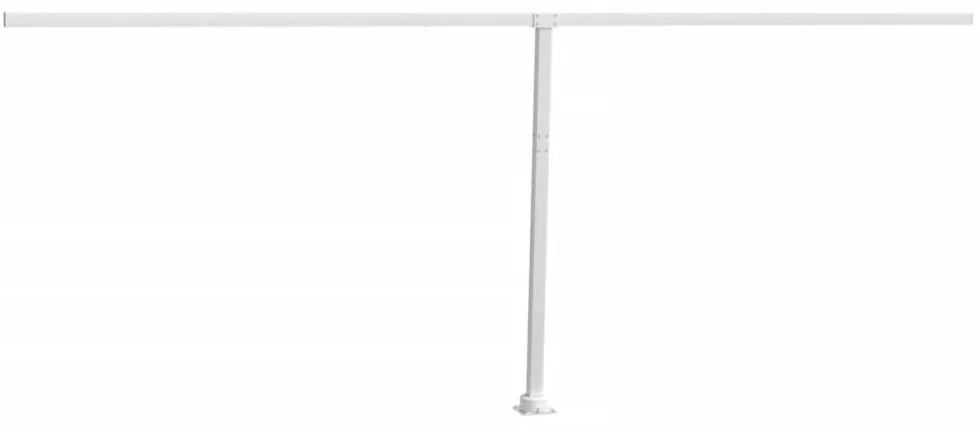 fehér vas napellenzőrúdszett 600 x 245 cm