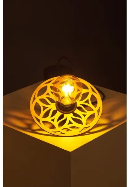 Csillár zsinóron FALCO 1xE27/60W/230V átm. 20 cm bézs