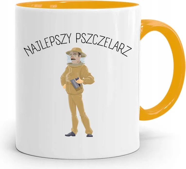 Sárga Bögre Méhésznek A Legjobb Méhész fényképes nyomtatással