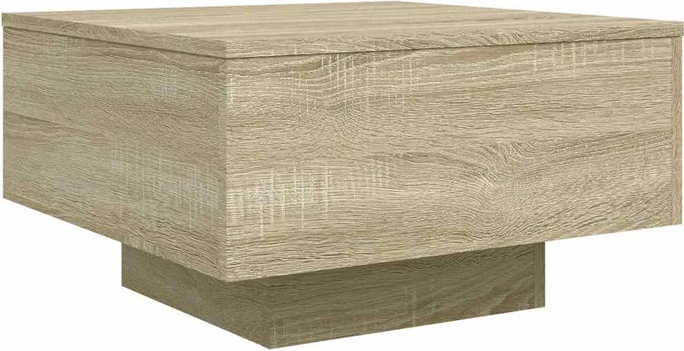 vidaXL sonoma tölgy színű szerelt fa dohányzóasztal 55 x 55 x 31 cm