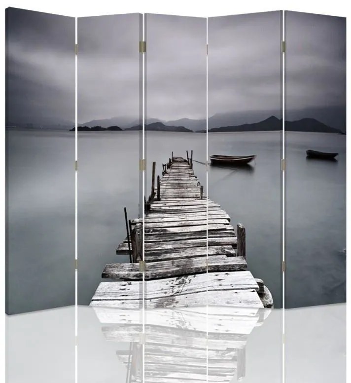 Gario Paraván A híd szürkében Méret: 180 x 170 cm, Kivitelezés: Klasszikus paraván