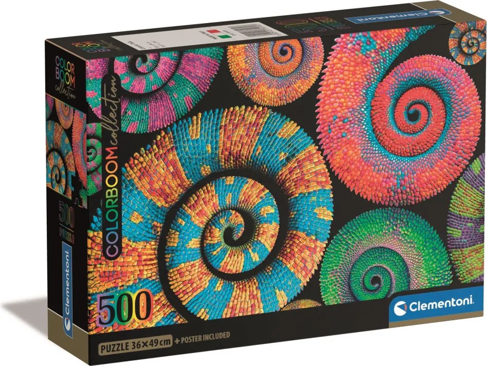 Színes Curly Tails 500 db-os Compact puzzle Clementoni