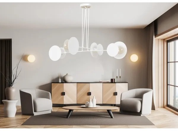 Csillár zsinóron IDEA 4xE27/15W/230V fehér