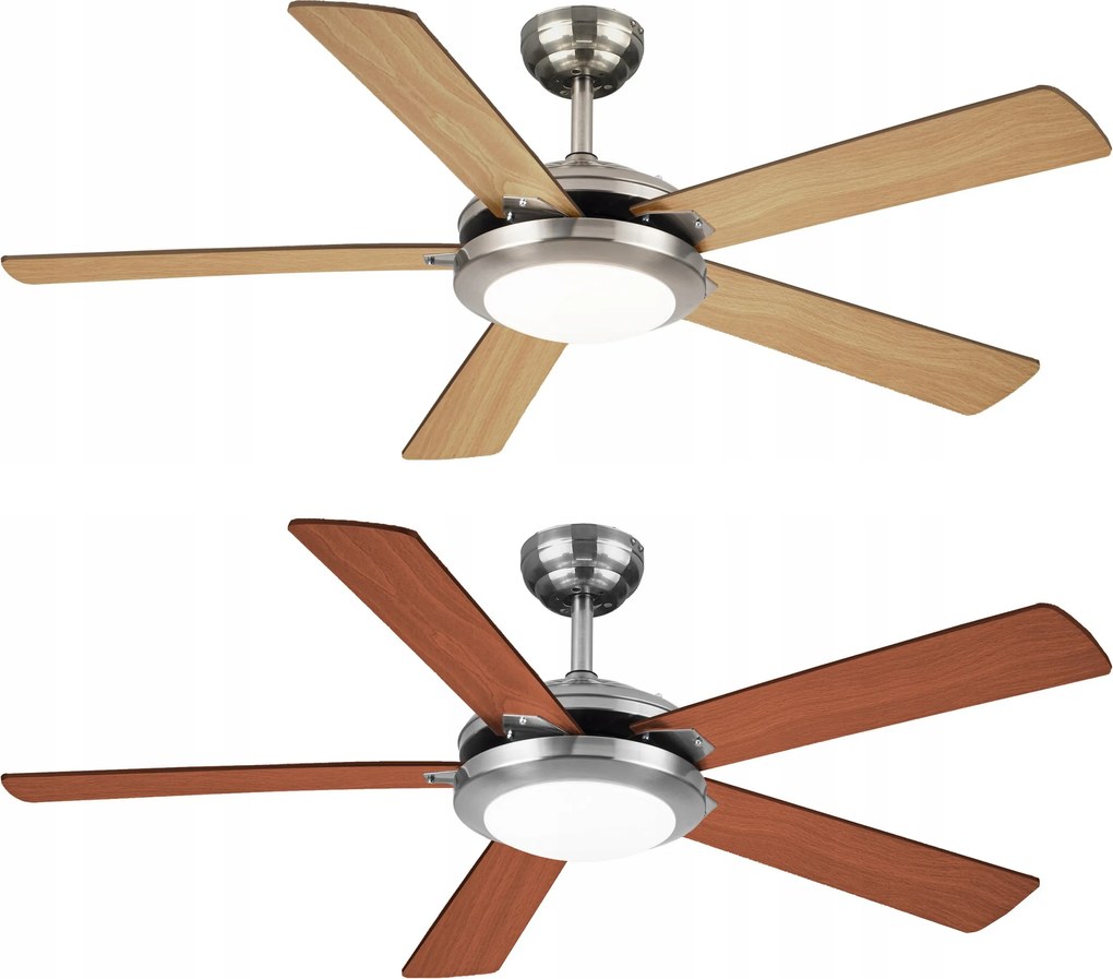 Mennyezeti ventilátor Ufo Fenyő/Bronz 132cm Nappali csillár lámpával