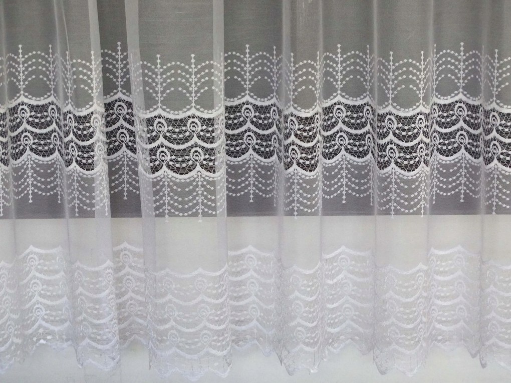 Mg Függöny 618/355 Fehér 350x180cm Kész Szalaggal M