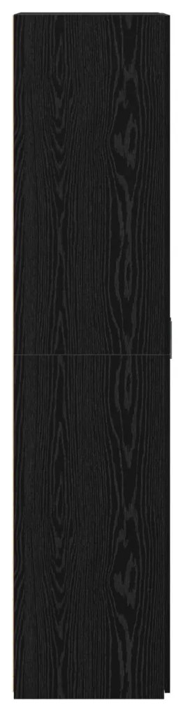 fekete tölgy magas szekrény 70x42.5x185 cm Szerelt fa