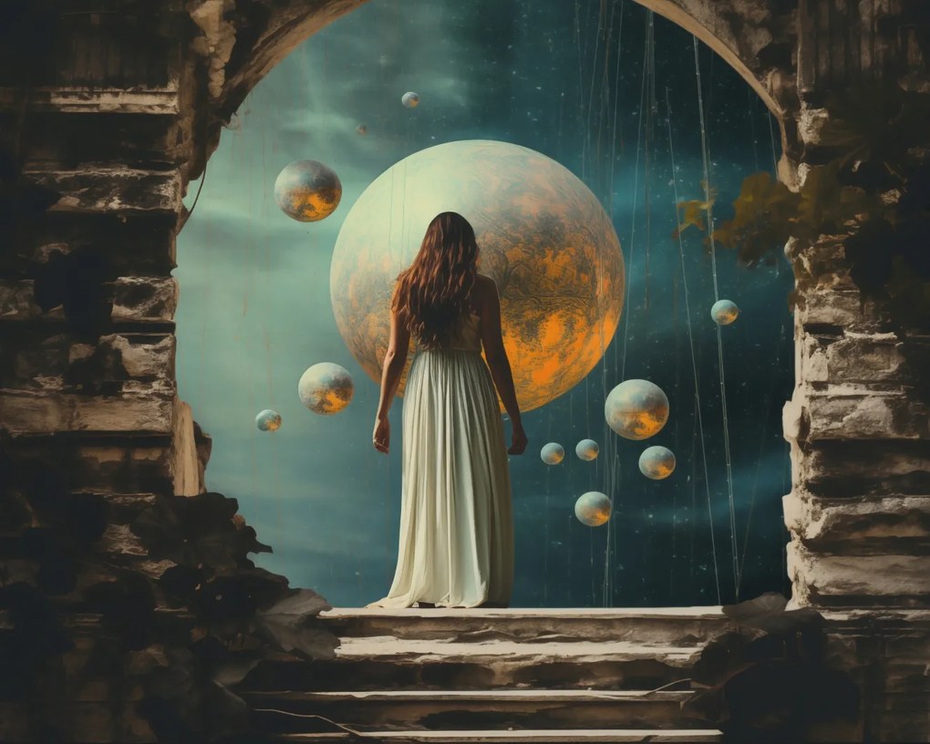 Poszter 50x40cm Színház a romok portálján