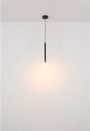 Globo 15629-3 Függeszték fém fekete matt, akril szaténozott, átlátszó, fekete PVC kábel, ø: 240mm, M: 1200mm, 3x G9 LED 4W 230V izzók nélkül