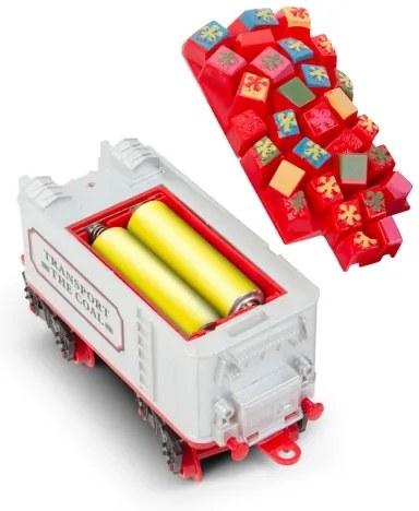 LED Karácsonyi dekoráció 10xLED/4xAA vonat