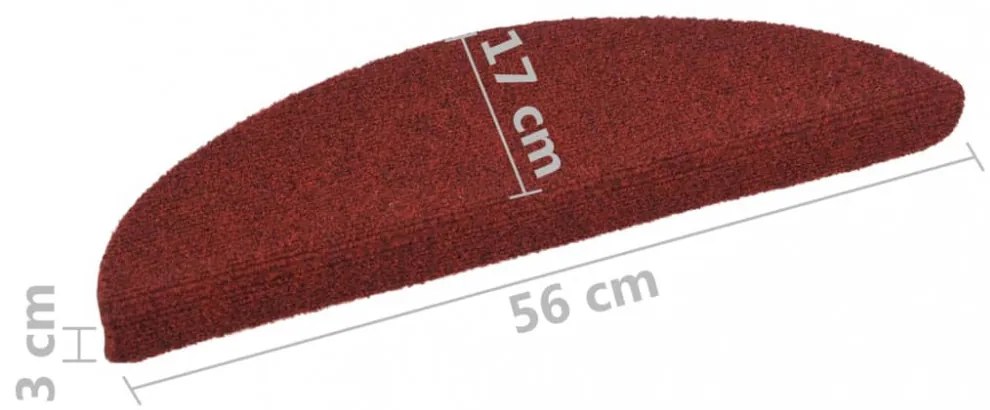 10 db prios tűlyukasztott öntapadó lépcsőszőnyeg 56 x 17 x 3 cm