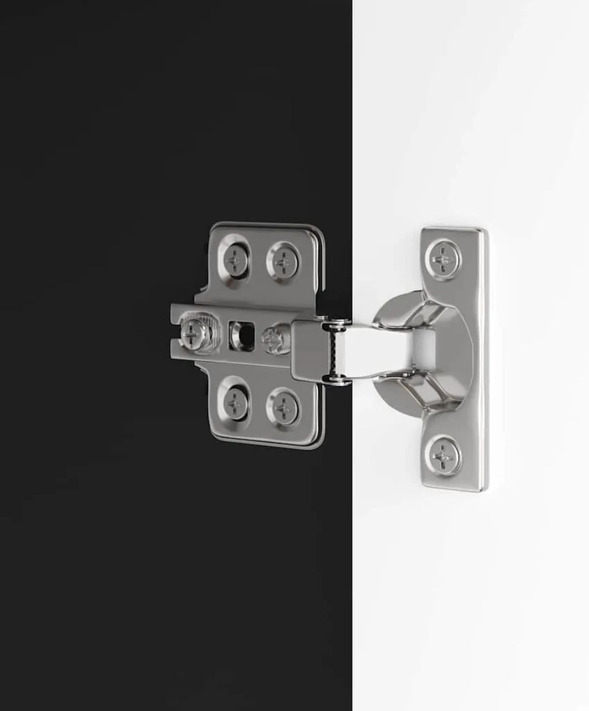 Fürdőszoba mosdószekrény ajtóval Fekete 60 x 30 x 60 cm Faanyag