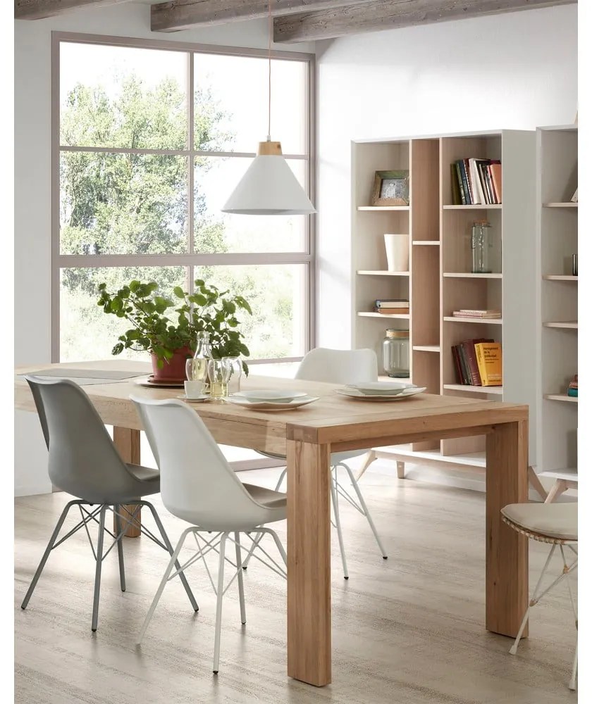 Vivy tölgyfa bővíthető étkezőasztal, 180 x 90 cm - Kave Home