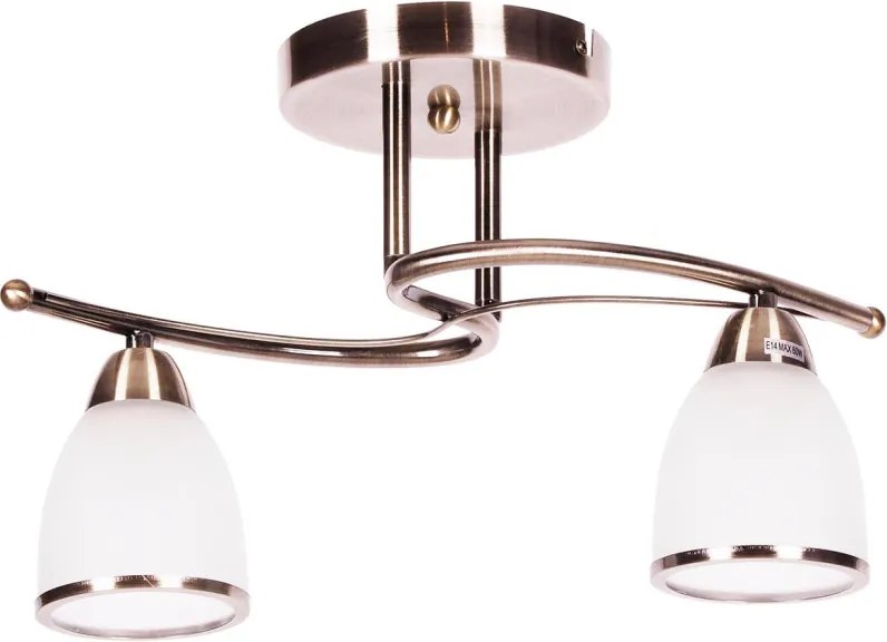 KAJA K-JSL-8090-2_AB SAMIRA Mennyezeti Csillár Bronz E14 IP20