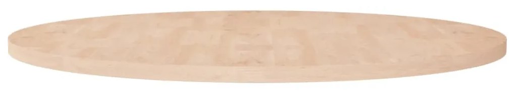 kerek kezeletlen tömör tölgyfa asztallap Ø90 x 2,5 cm
