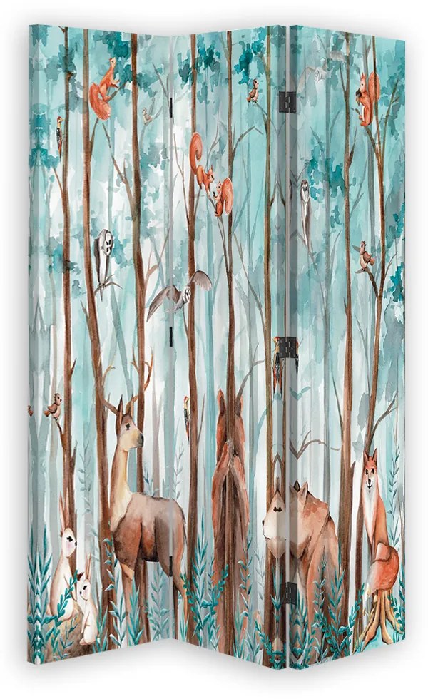 Gario Paraván Erdõ és erdei állatok Méret: 180 x 170 cm, Kivitelezés: Klasszikus paraván