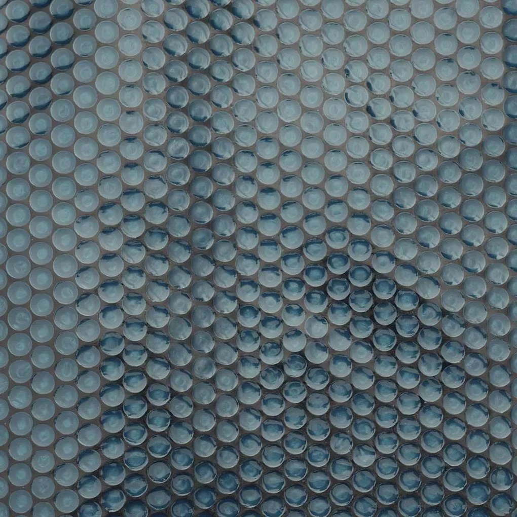Fekete és kék napelemes lebegő PE medencefólia 260 x 160 cm