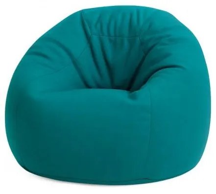 XL beltéri babzsákfotel – pávakék