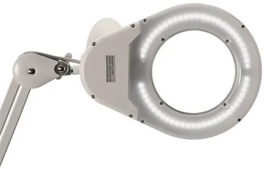 Asztali lámpa, LED, nagyító, MAUL Viso, fehér (VLM8263502)