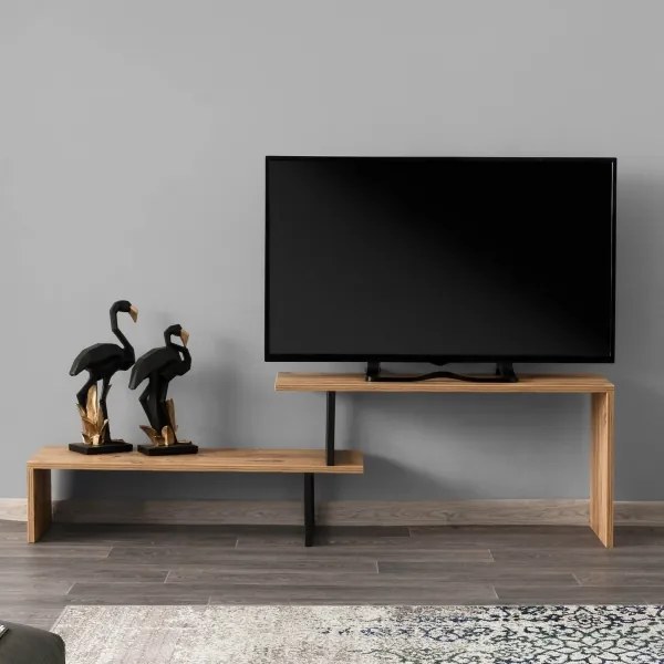 TV állvány OVIT 44x153 cm barna/fekete