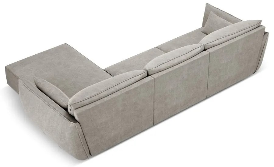 Világosszürke sarokkanapé (jobb oldali) Vanda – Mazzini Sofas