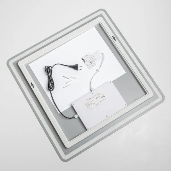 Brilagi - LED dimmelhető fürdőszobai fűthető tükör háttérvilágítással BELLA LED/16W/230V 60x60 cm IP44