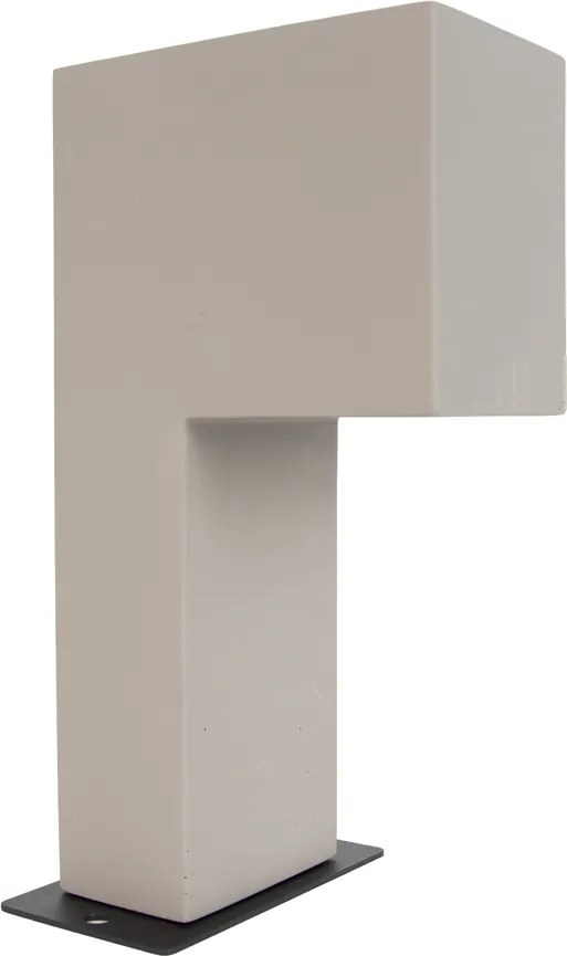 Modern Outdoor Bollard Grey 35cm IP44 - Pompei