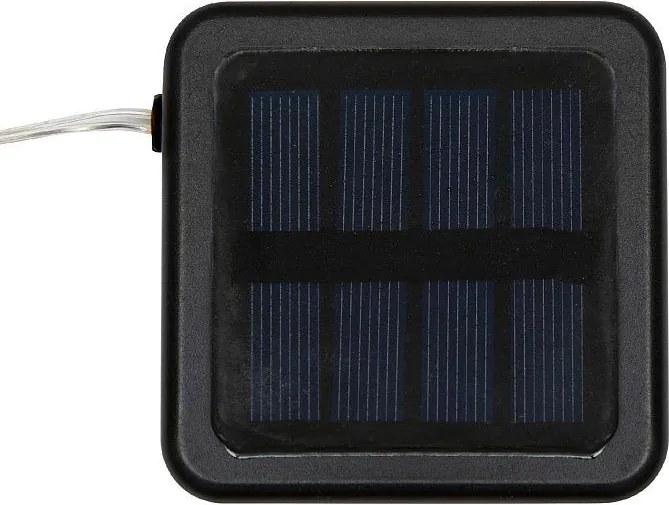 Napvitorla fényfüzérrel, 140 napelemes LED, 8 világítási móddal, 3x3x3 m, zsinór, rögzítőelemek