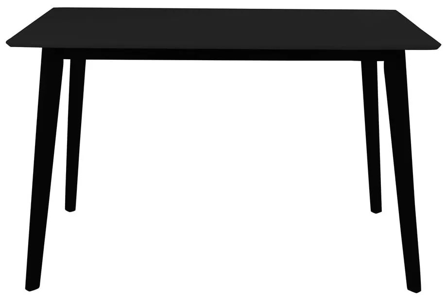 Étkezőasztal fekete asztallappal 70x120 cm Vojens – House Nordic