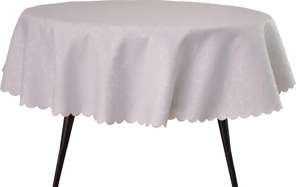 Abrosz Foltálló Kerek Fehér Ág Minta 130