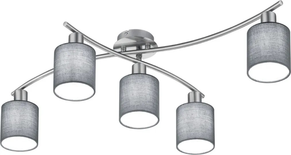 TRIO 605400511 GARDA Ernyős Mennyezeti Lámpa Ezüst, Szürke E14 IP20