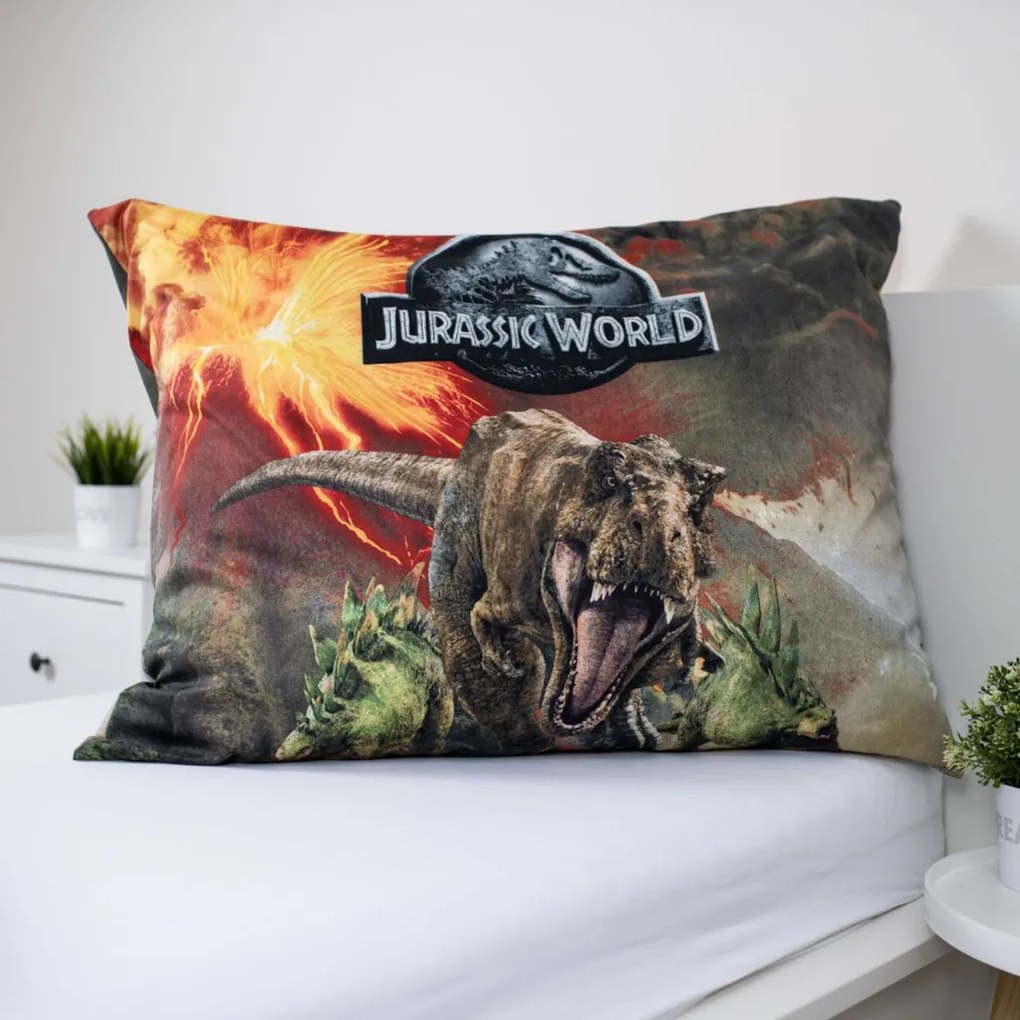 Jurassic World Volcano ágyneműhuzat 140×200cm, 70×90 cm microfibre