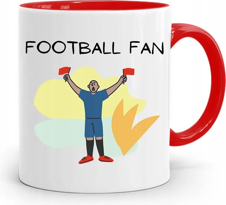 Szurkolóknak Szurkolói Bögre Piros Ajándék nyomott mintával