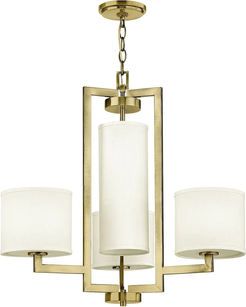 Hinkley lighting klasszikus csillár hampton fehér sárgaréz elshk-hampton4-bb