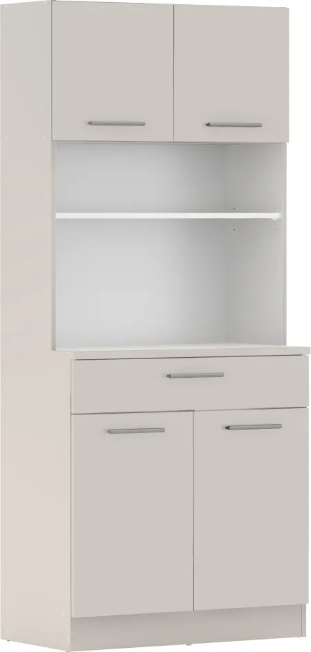 Négyajtós szekrény, kasmír, DOMIS NEW