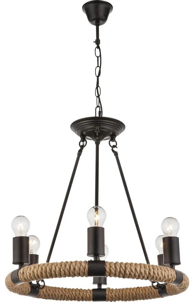 GLOBO 69029-6 - Csillár láncon ULLEU 6xE27/40W/230V