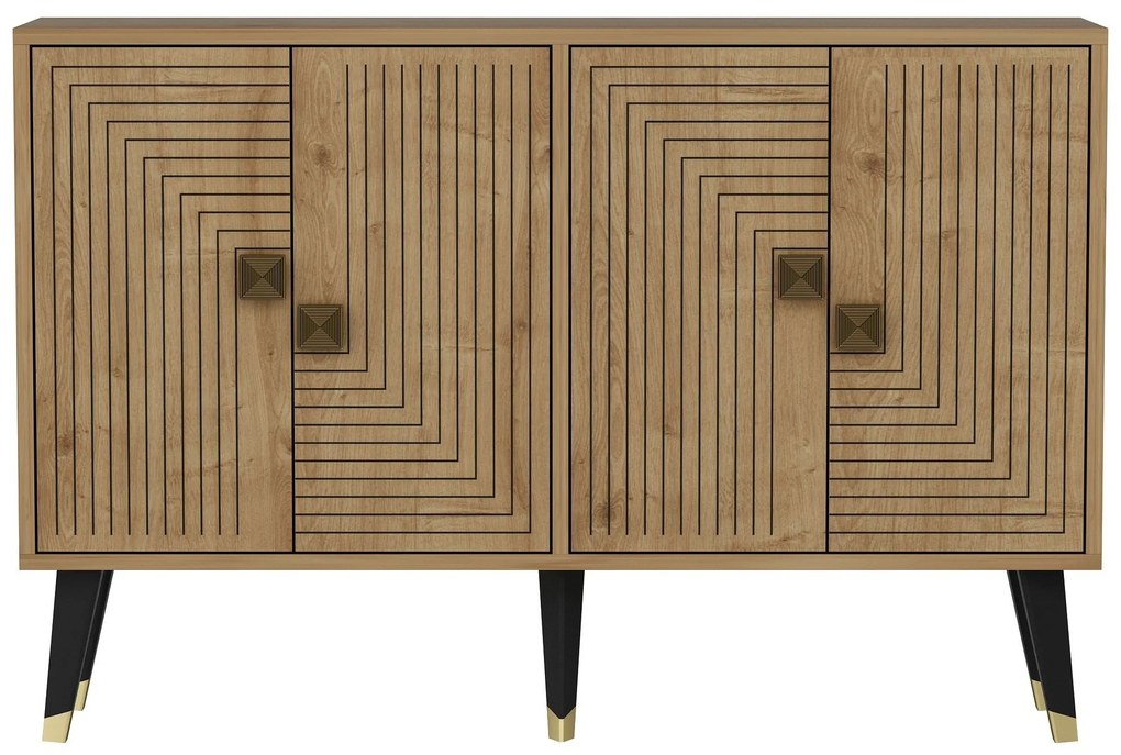 Konzolasztal Ahart - Sapphire Oak, Arany