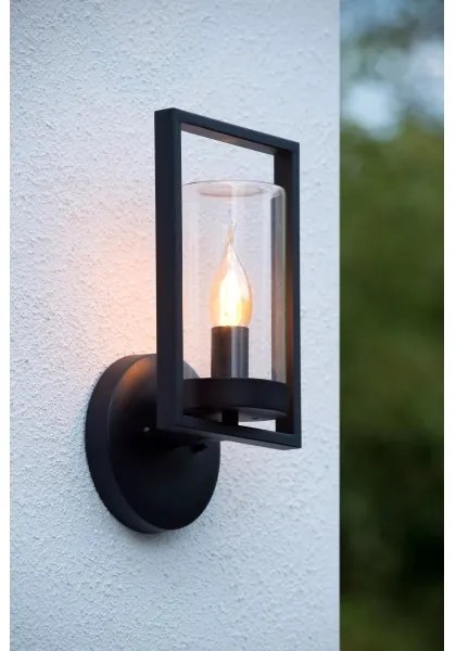 Lucide 29827/01/30 - Kültéri fali lámpa NISPEN 1xE14/40W/230V IP44