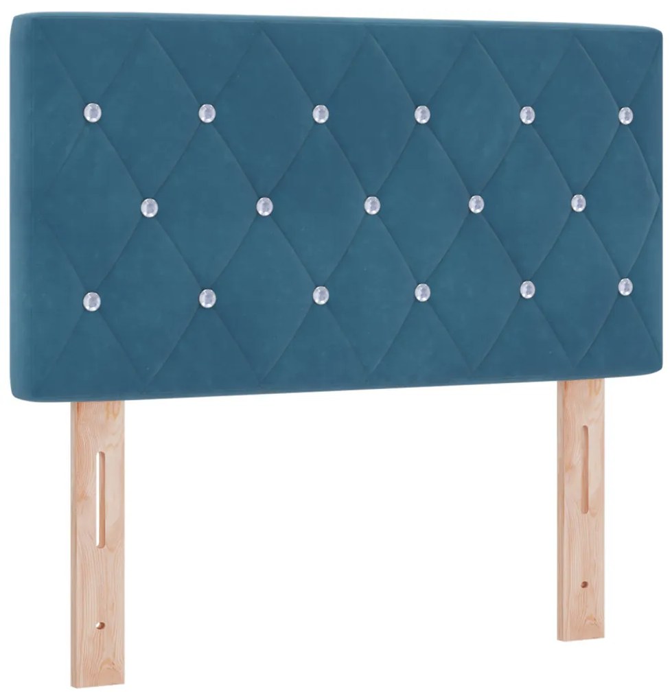 LED Fejtámla LED -es lámpákkal Argyle Sötétkék 80 cm Bársony