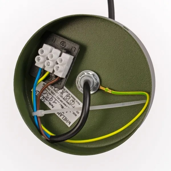 ETNA II kábeles függeszték, 1xE27/15W/230V, átm. 25 cm, zöld