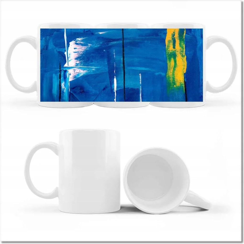 Gaston absztrakt nyomott mintás bögre