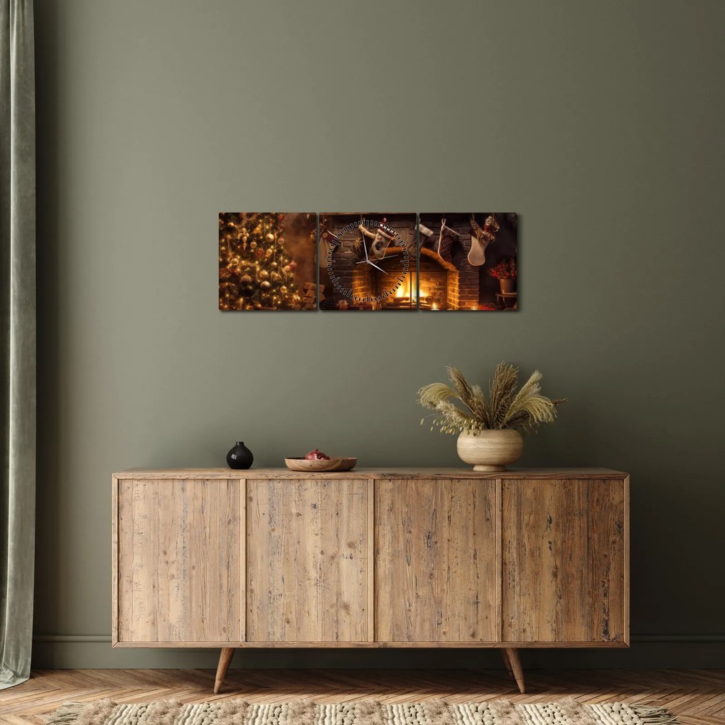 Kép - Karácsonyi hangulat (órával) (90x30 cm)
